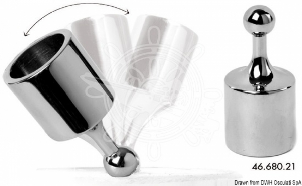 Gerade Kappe, für Rohr-Ø 25 mm