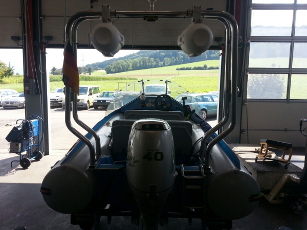 Gerätebügel für Schlauchboote - Ø 40 mm Montagebreite 125-180cm