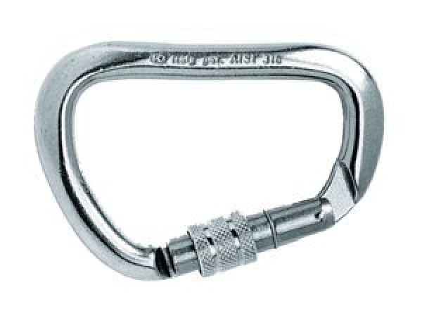 KONG® Spezialkarabiner aus Edelstahl mit Screw-Lock Sicherung