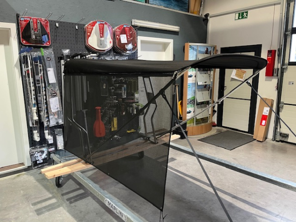 Bimini für Geräteträger "Schlauchboot" Stoff aus Sunbrella