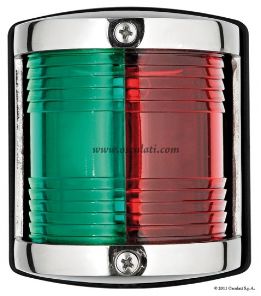 Navigationslichter Serie UTILITY 85 aus Edelstahl Typ 225° Zweifarbig
