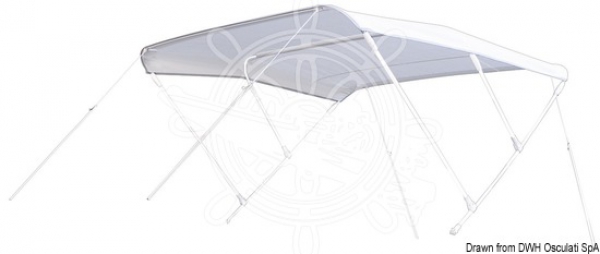3 Stangen Bimini "Shade Master" Breite 140/160