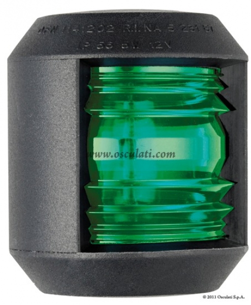 Navigationslichter "UTILITY Compact" Gehäuse schwarz 112,5° rechts