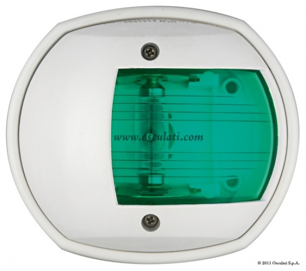 Serie COMPACT 12 Gehäuse weiss 112,5° rechtes Licht