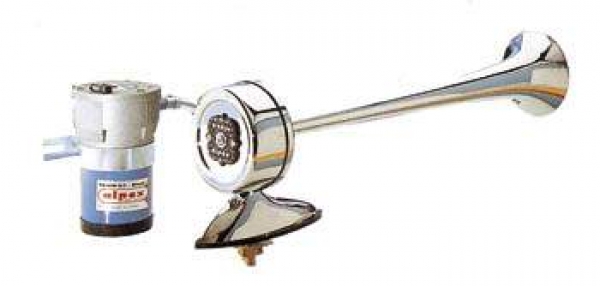 Lautes Eintonhorn mit separatem Kompressor