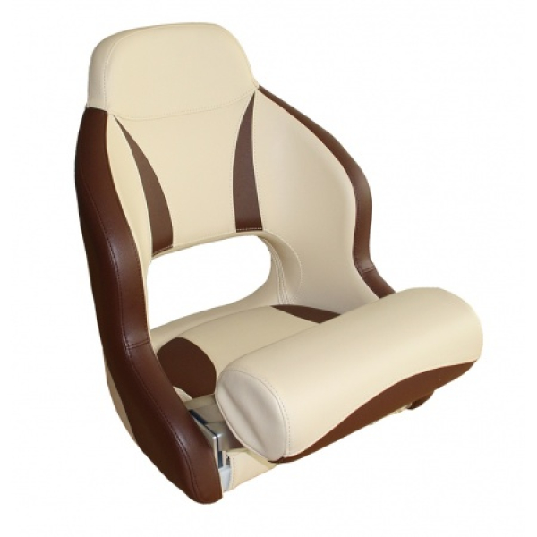 Bootssitz Farbe beige/braun mit Flip-Up Funktion