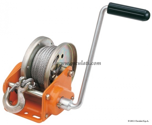 Winde Modell "Rock" mit 10m Stahlseil 1300kg Zugkraft
